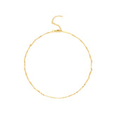 Lume Necklace Textured Gold Chain Choker