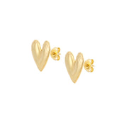 Amara Petite Earrings Small Gold Heart Stud Earrings