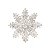 Celeste Snowfall Crystal Brooch Winter Radiance
