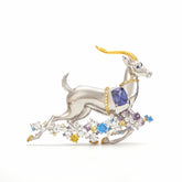 Celestial Antelope Brooch — The Leap of Light