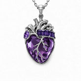 Cor Vitae Heartstone Necklace February Smoky Violet — Pre-Order