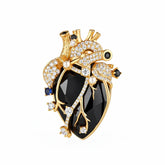 Cor Vitae Black Heart Brooch The Dark Heart
