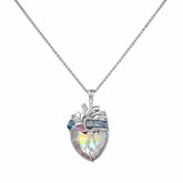 Cor Vitae Heartstone Necklace April Icy Clear