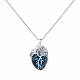 Cor Vitae Heartstone Necklace December Lagoon Teal