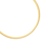 Serpentina Necklace Classic Herringbone Gold Chain Necklace