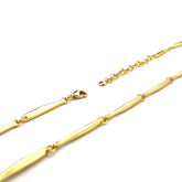 Sola Necklace Gold-Tone Textured Link Chain