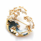 Tempesta Wave Brooch: The Rising Tide