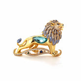 Vintage-inspired lion statement brooch by HORMTN