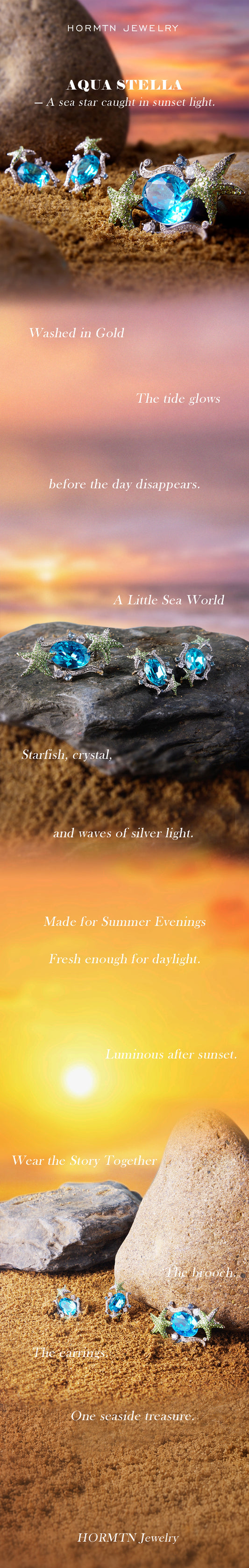 Aqua Stella: A Sea Star Caught in Sunset Light