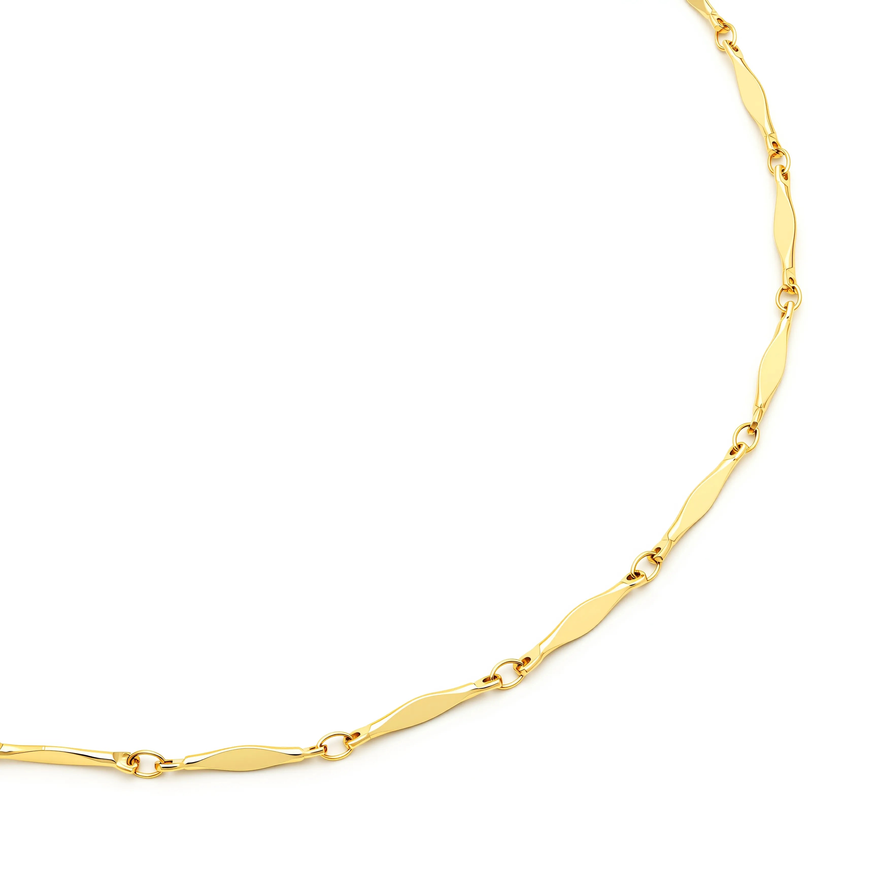 Lume Necklace Textured Gold Chain Choker