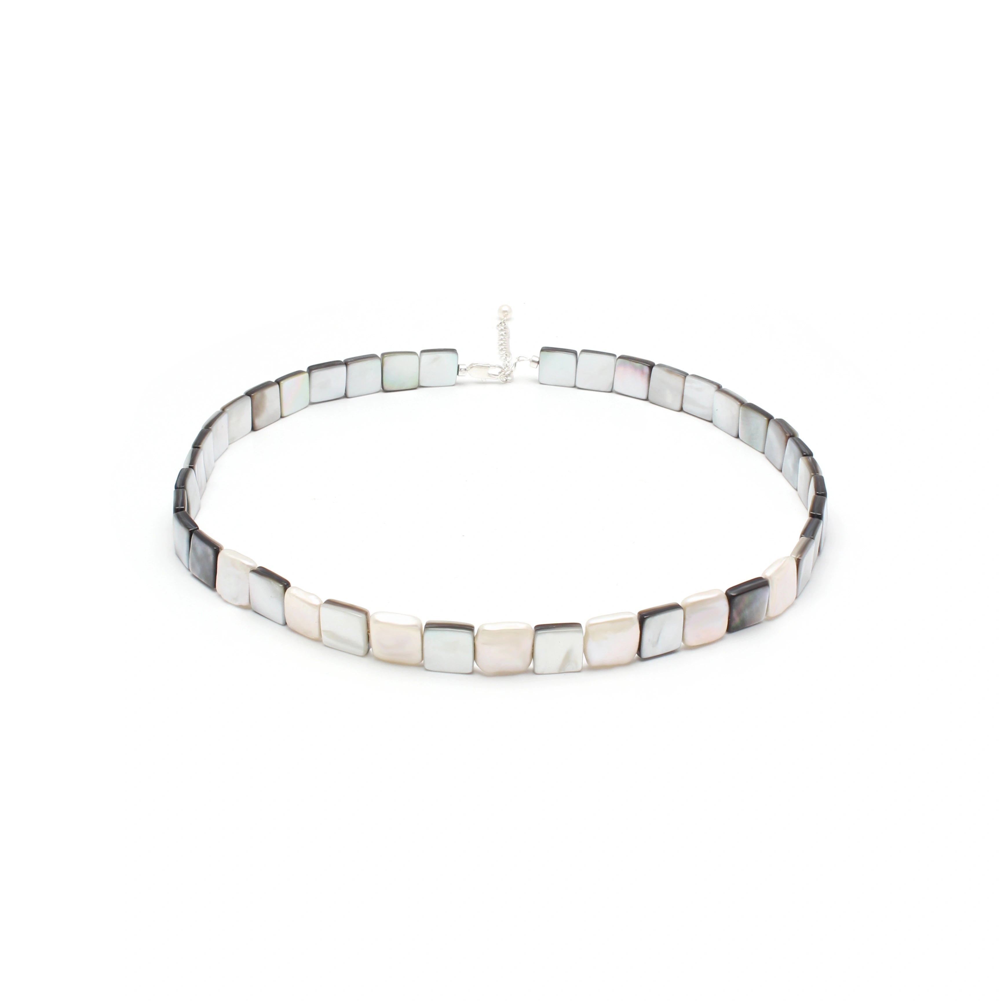 Aurelia Necklace Square Shell Beaded Necklace