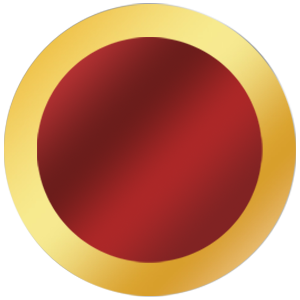 Cor Vitae Brooch Anatomical Heart Red Crystal Gold Brooch