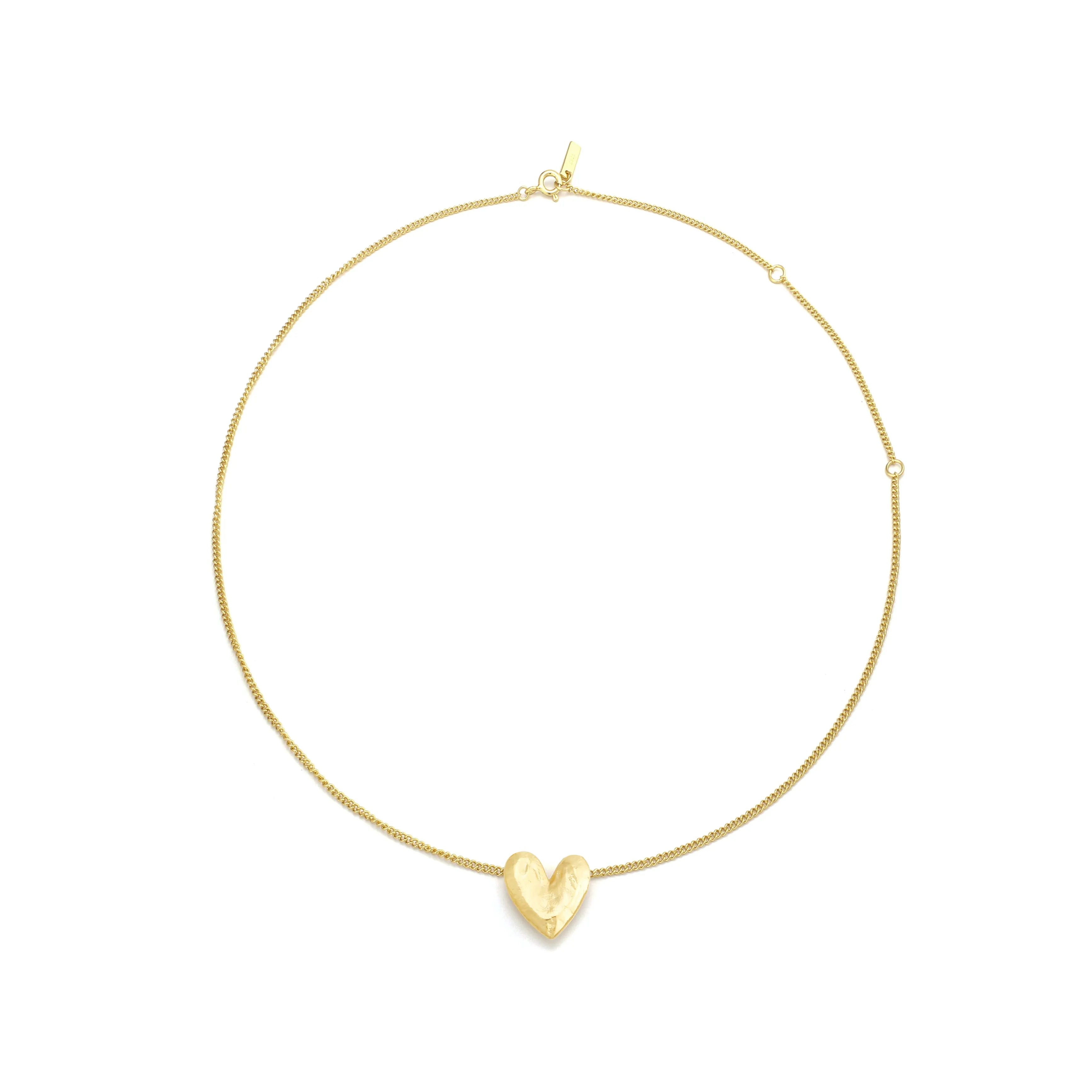Amara Necklace Gold Heart Pendant Necklace