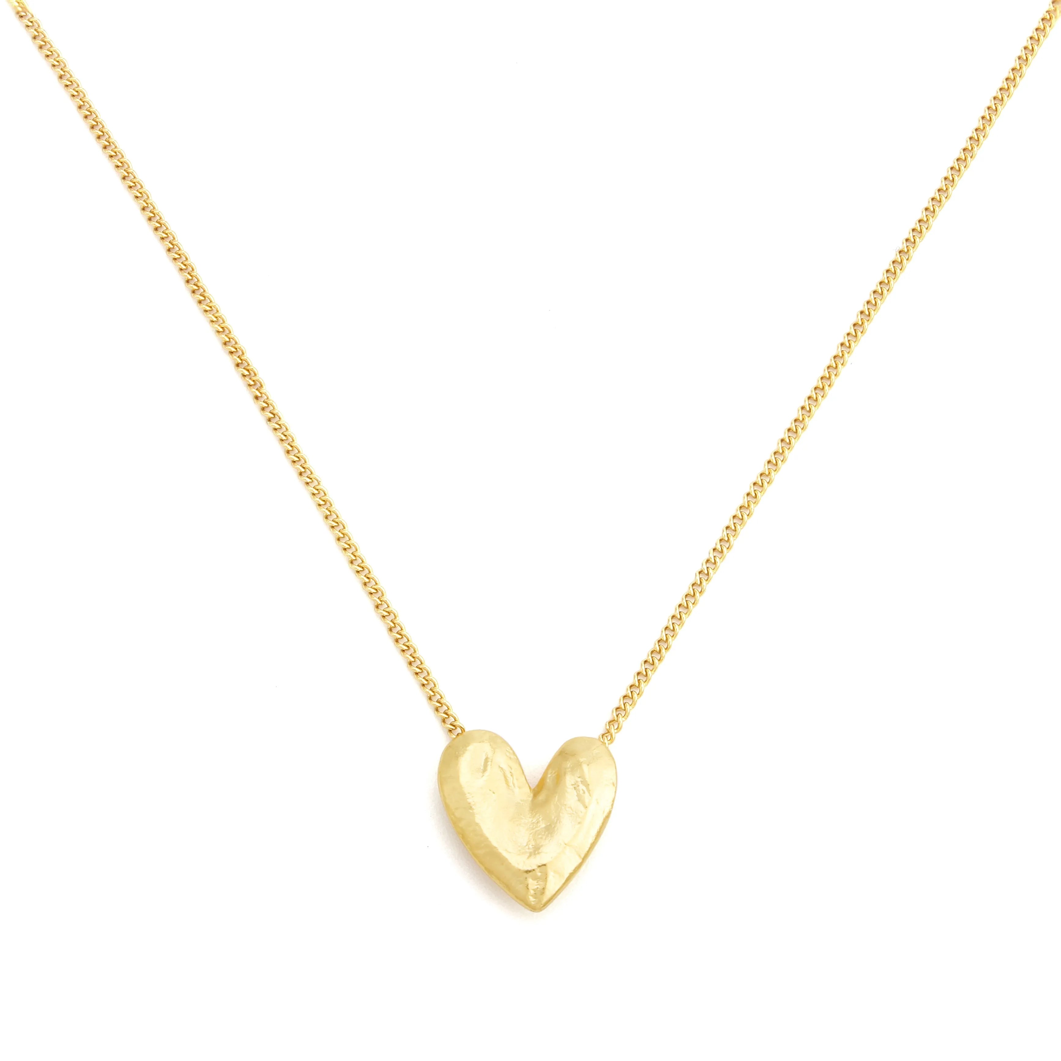 Amara Necklace Gold Heart Pendant Necklace