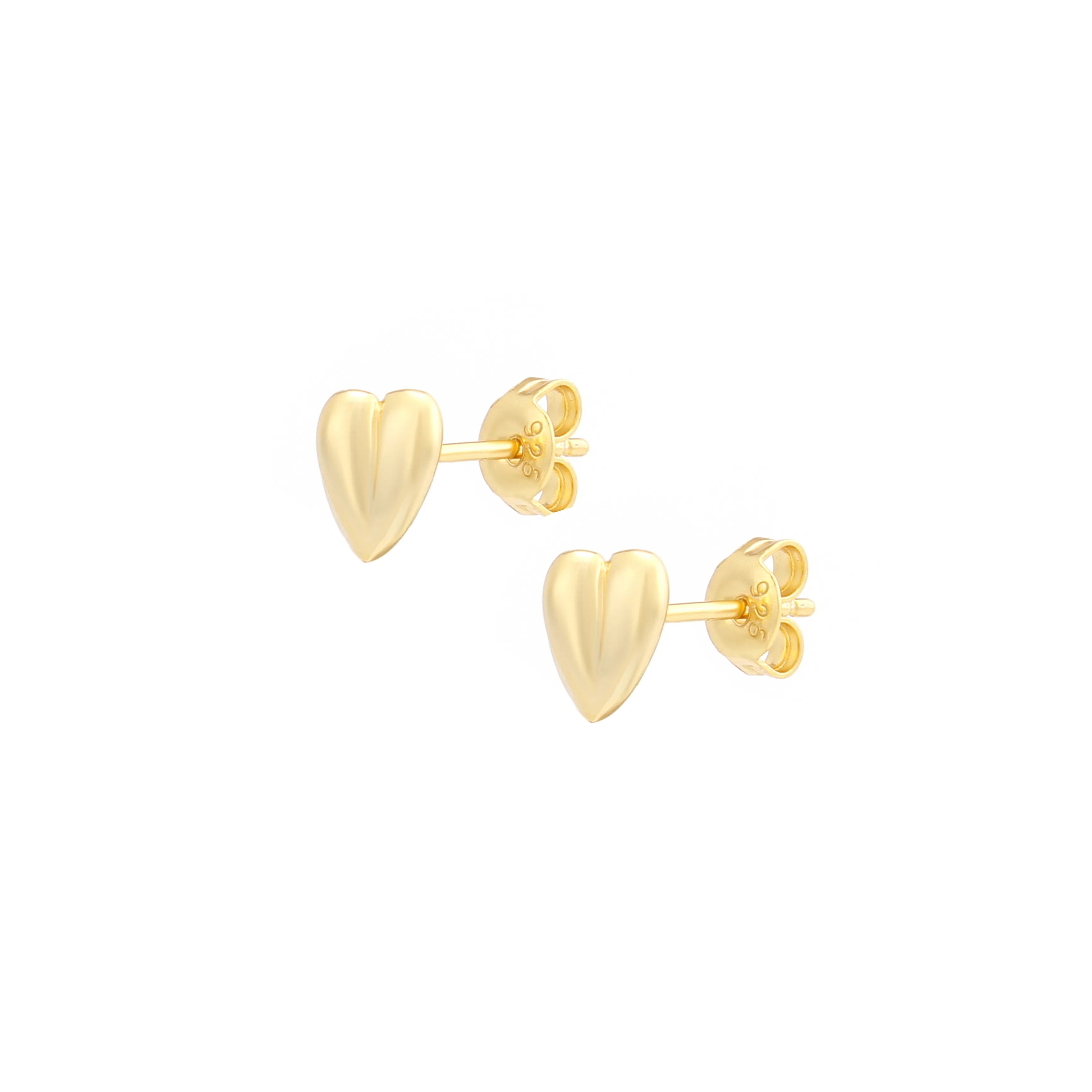 Amora Mini Earrings Gold-Tone Heart Stud Earrings