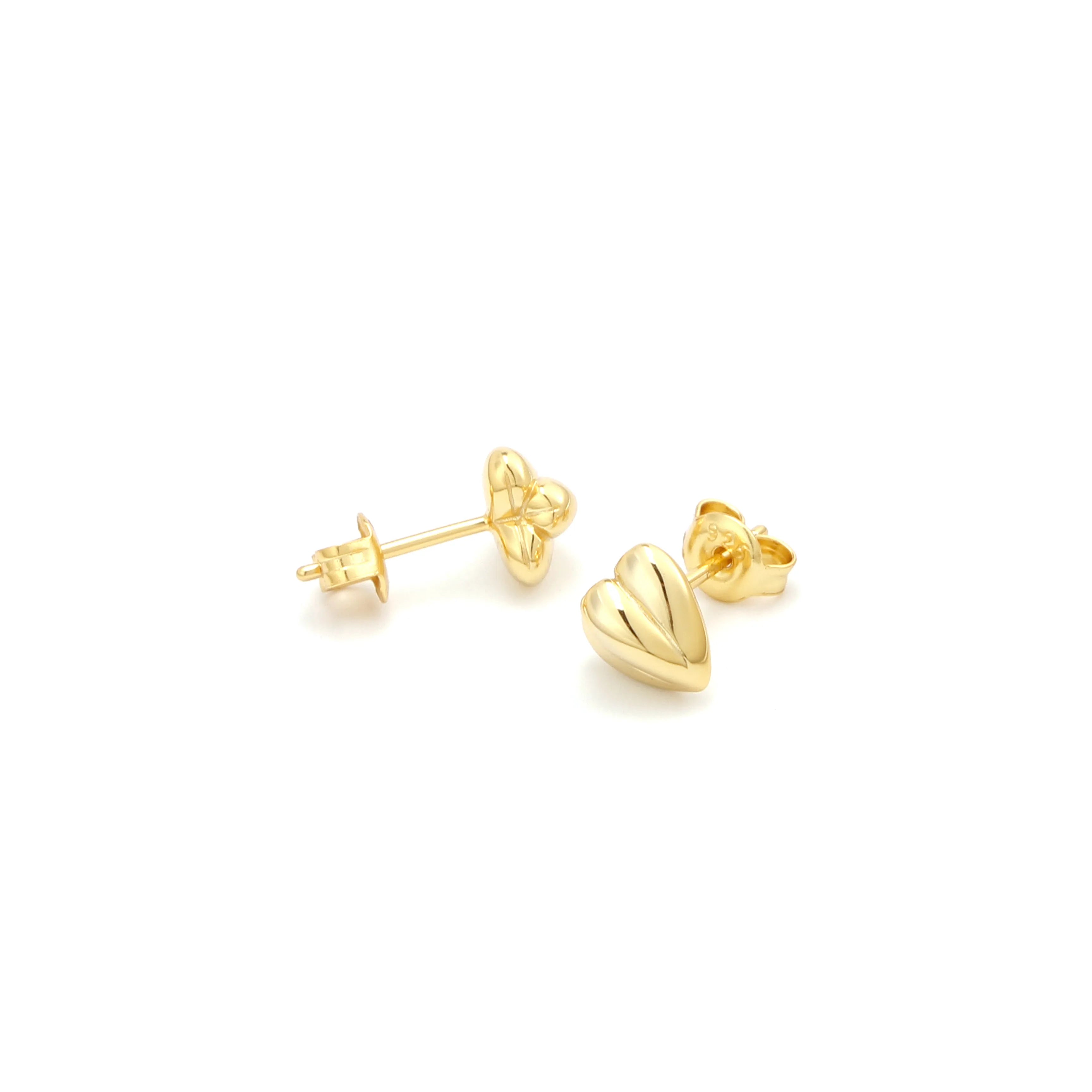 Amora Mini Earrings Gold-Tone Heart Stud Earrings