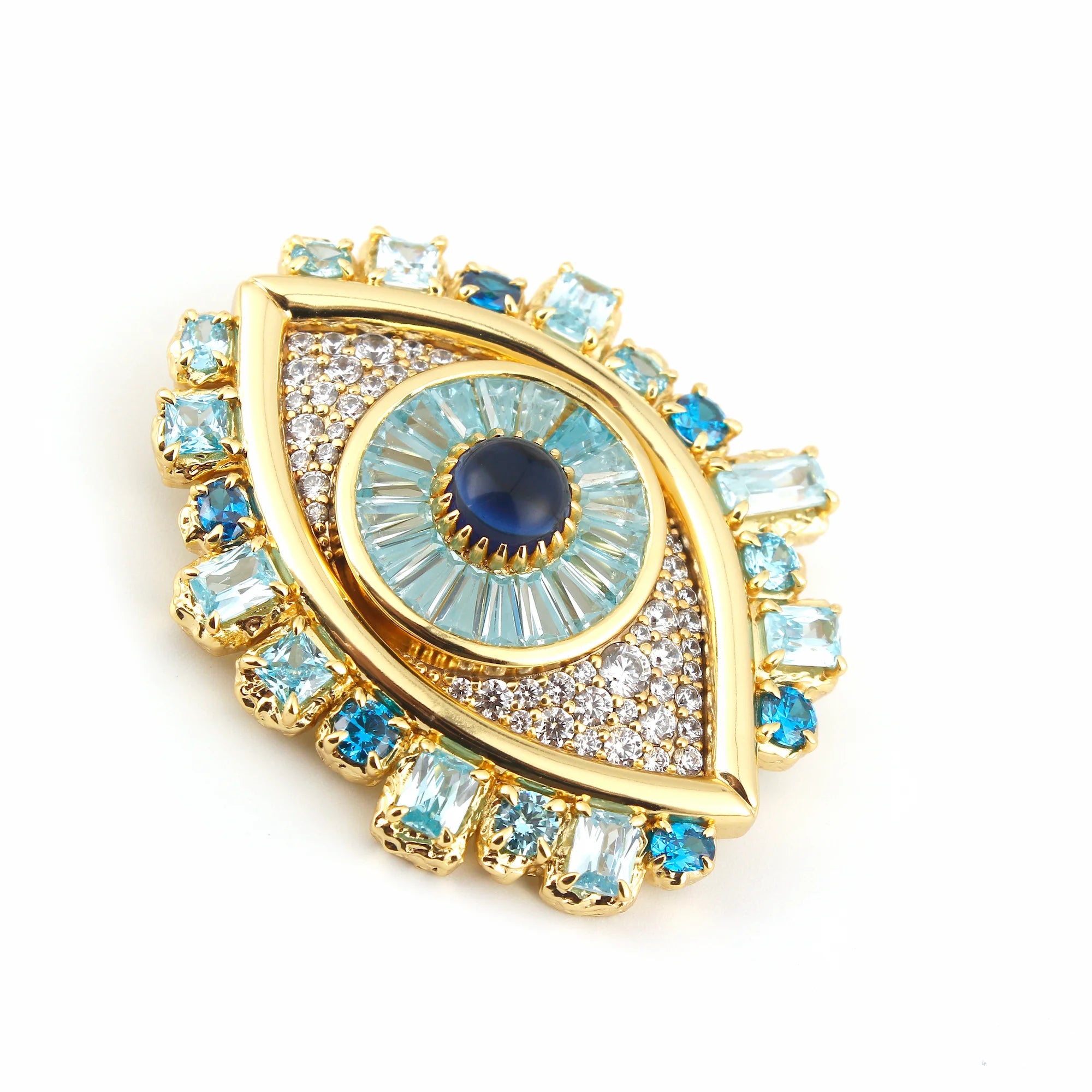 Pre-order | Aurea Oculus Crystal Evil Eye Statement Brooch