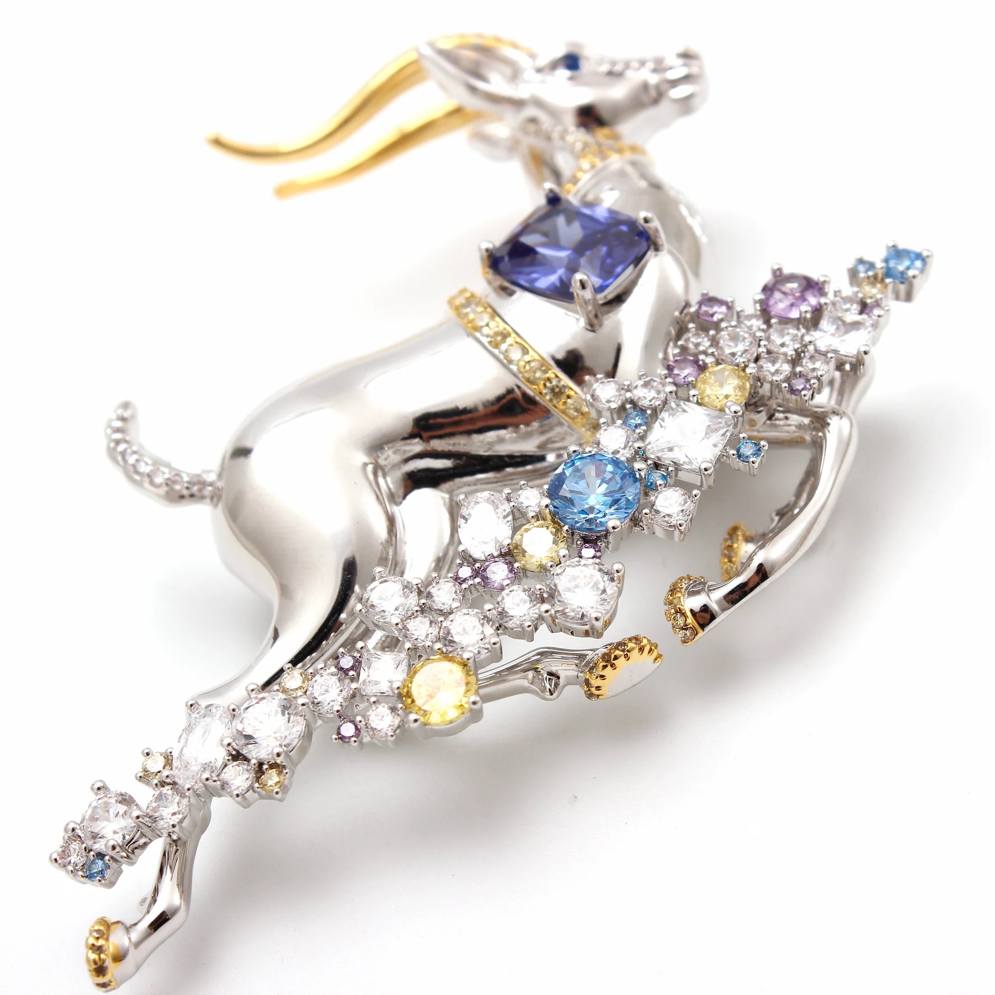 Celestial Antelope Brooch — The Leap of Light