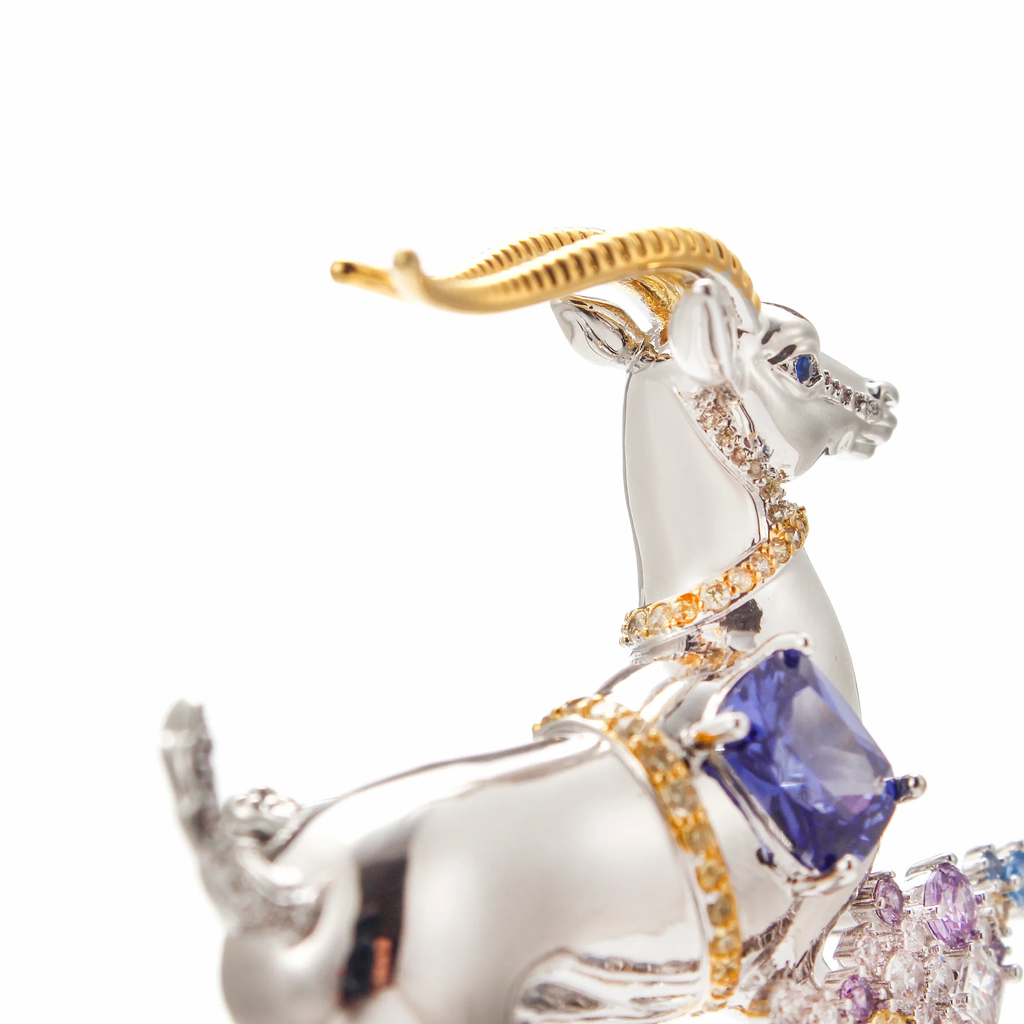 Celestial Antelope Brooch — The Leap of Light