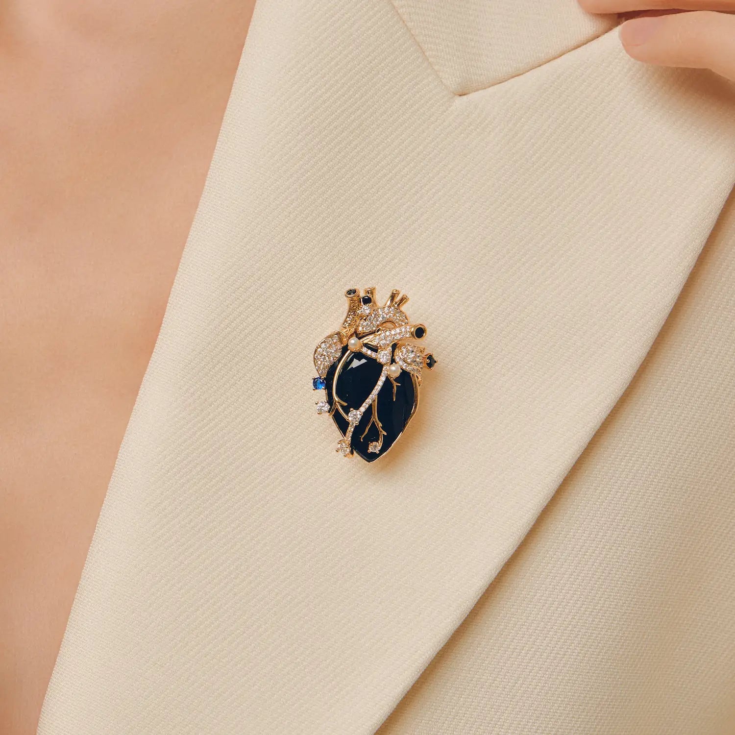 Cor Vitae Black Heart Brooch The Dark Heart — Pre-Order