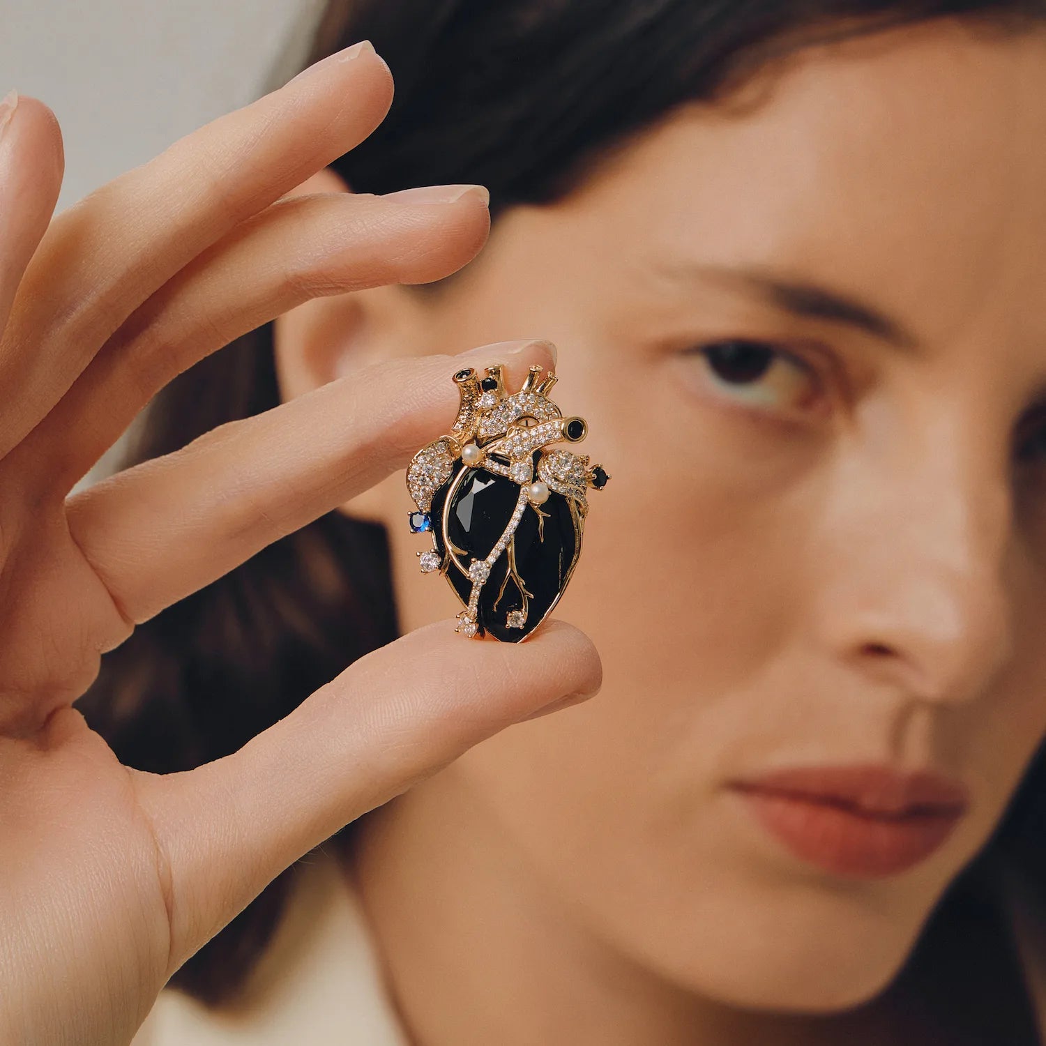 Cor Vitae Black Heart Brooch The Dark Heart — Pre-Order