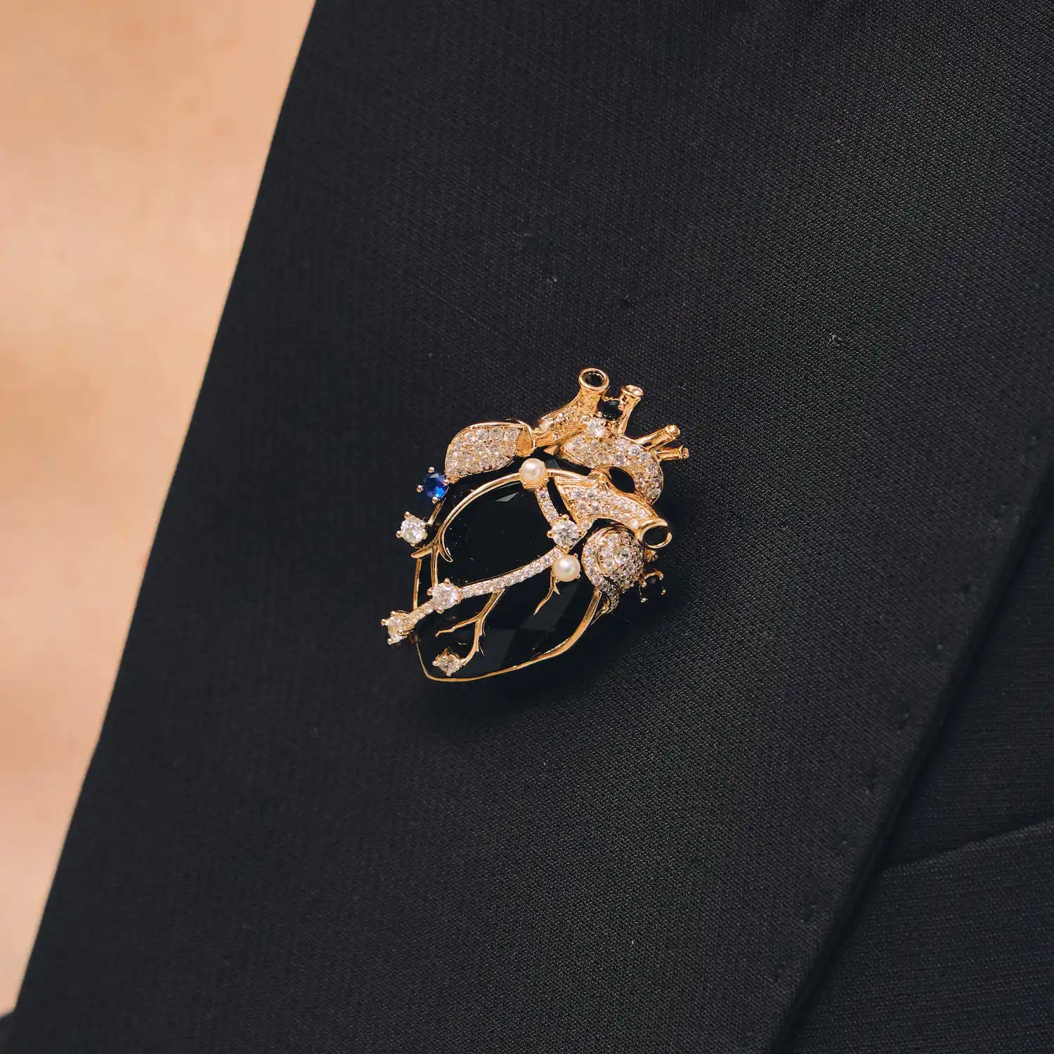 Cor Vitae Black Heart Brooch The Dark Heart — Pre-Order
