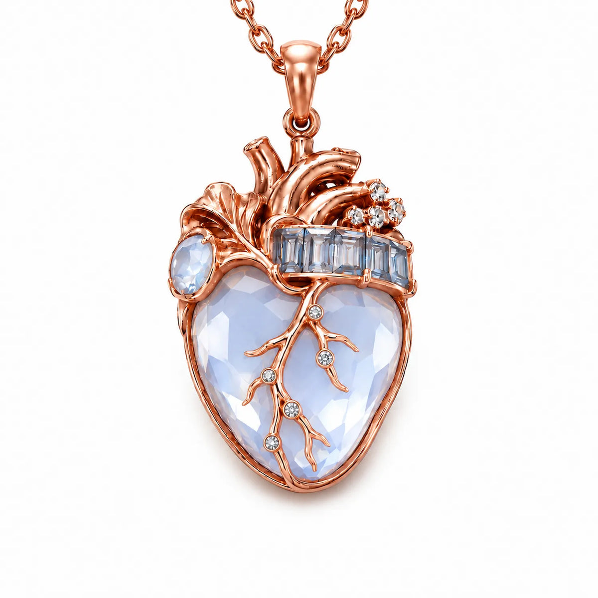 Cor Vitae Heartstone Necklace June Moonlit Blue — Pre-Order
