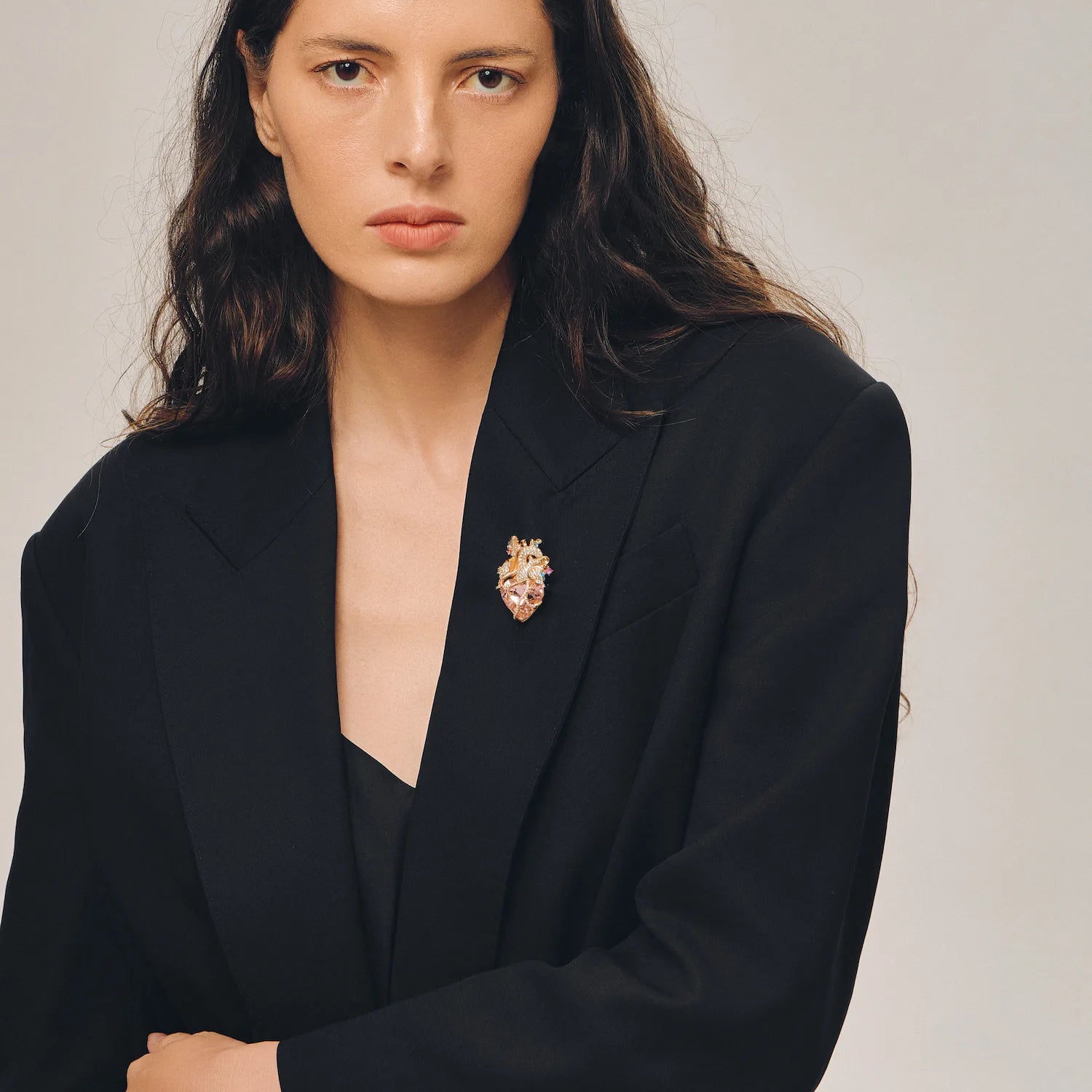 Cor Vitae Pink Heart Brooch The Rose Heart — Pre-Order