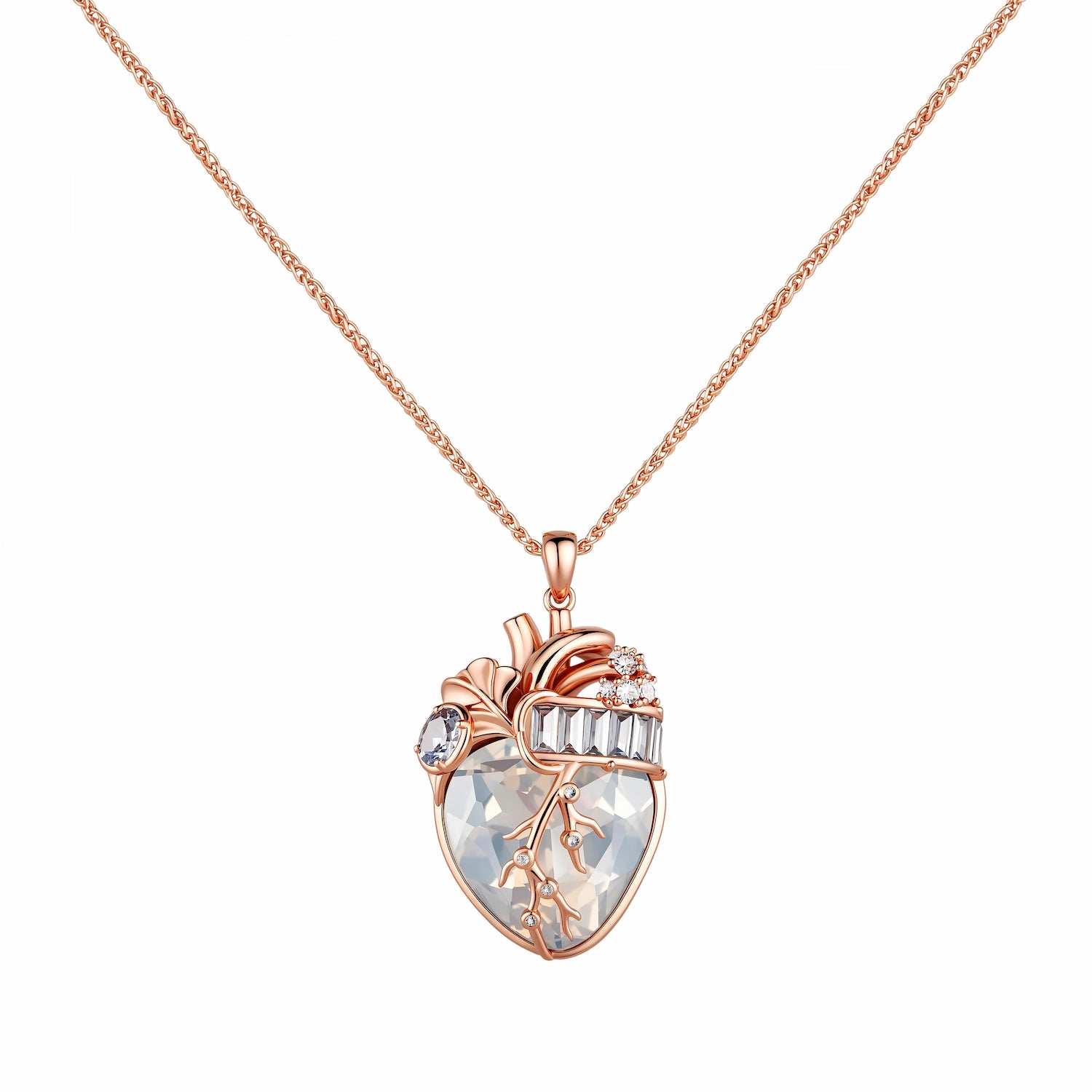 Cor Vitae Heartstone Necklace June Moonlit Blue