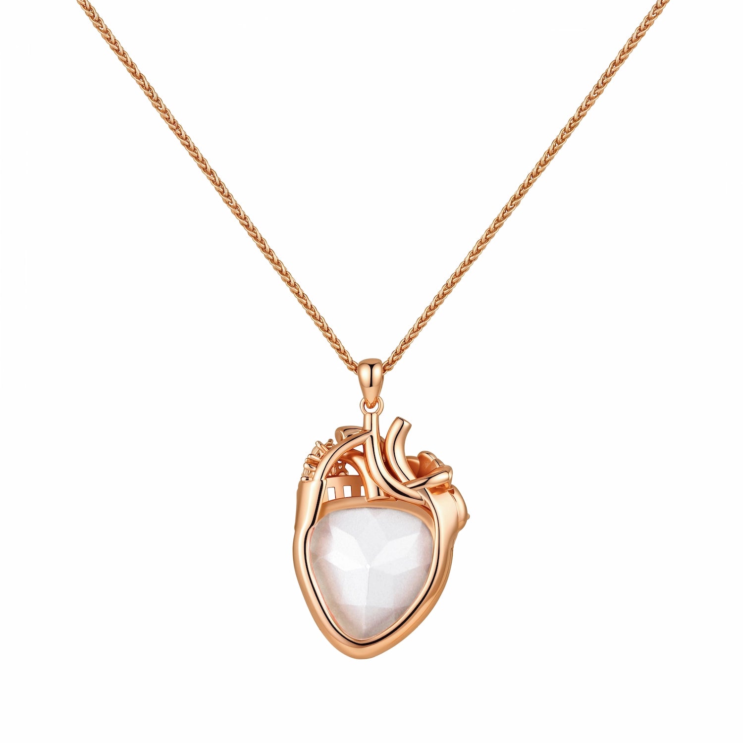 Cor Vitae Heartstone Necklace June Moonlit Blue