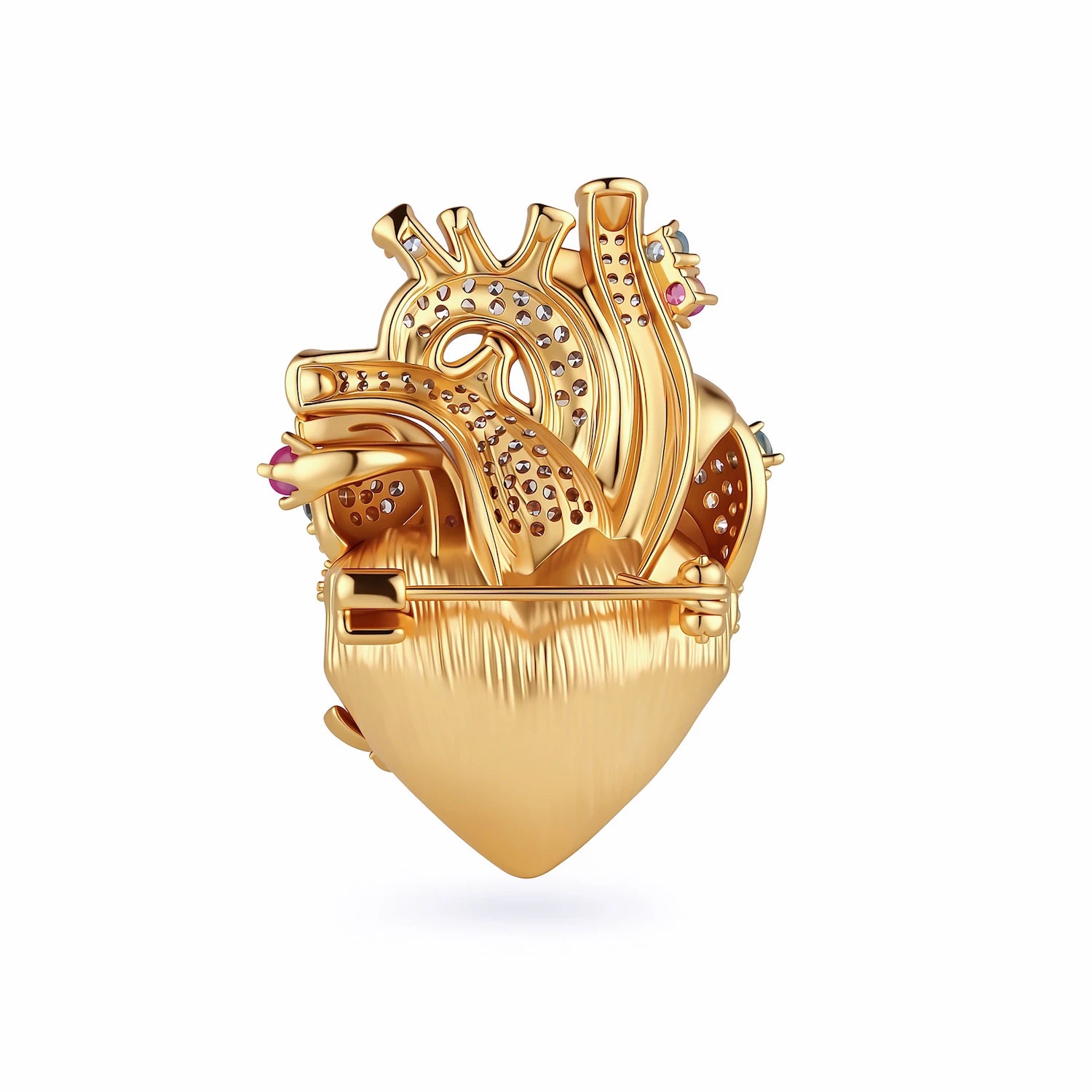 Cor Vitae Pink Heart Brooch The Rose Heart — Pre-Order