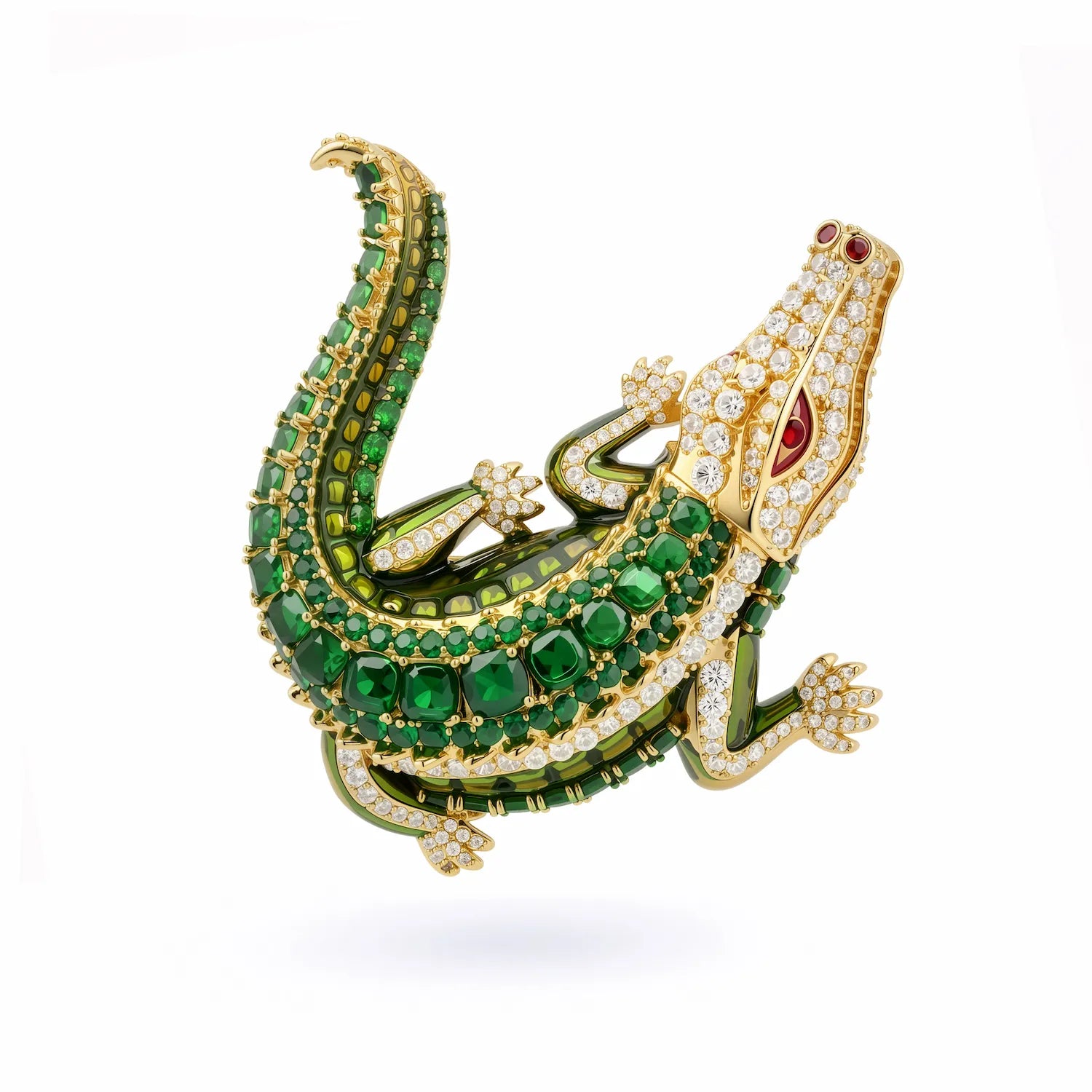 Crocodylus Crocodile Brooch — The Instinct Beneath the Surface