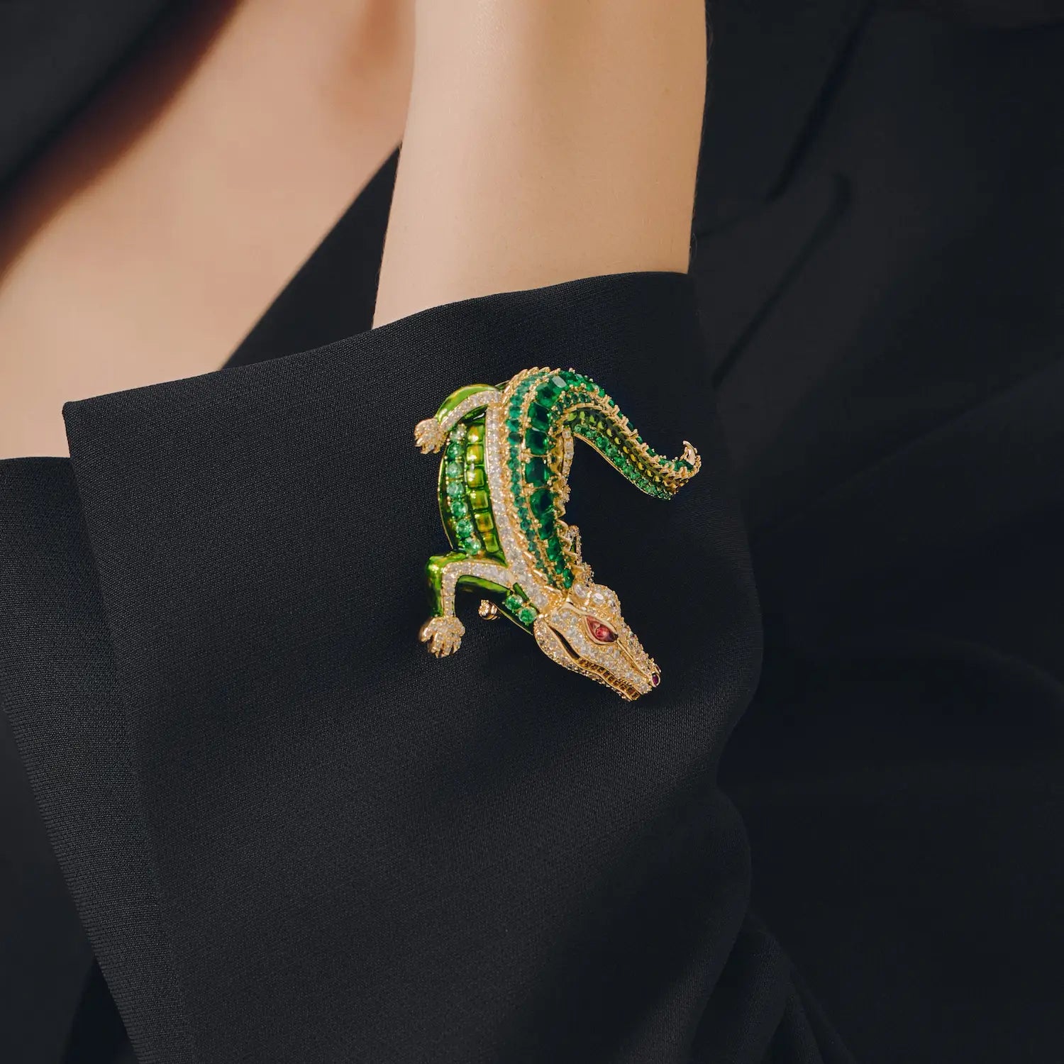 Crocodylus Crocodile Brooch — The Instinct Beneath the Surface