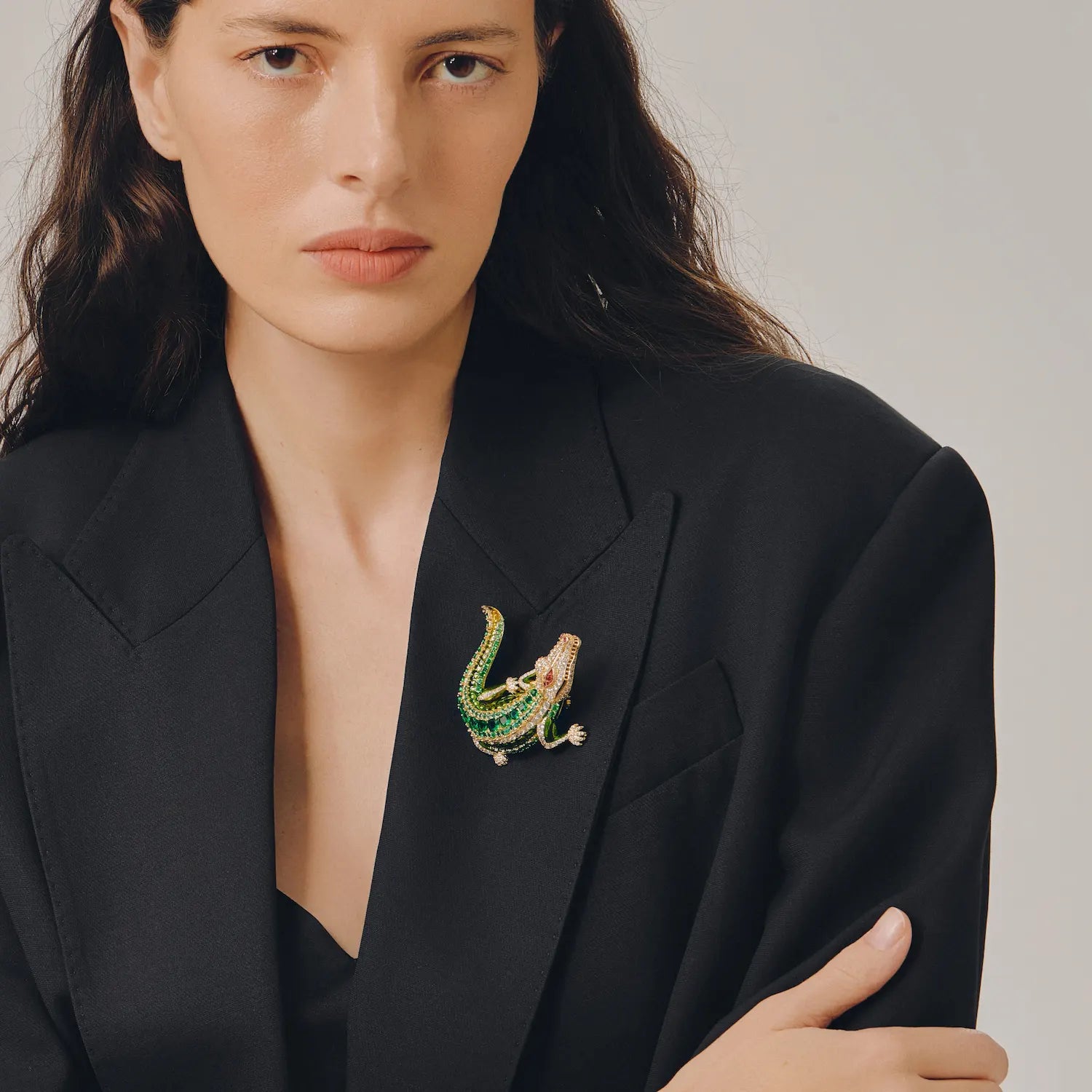 Crocodylus Crocodile Brooch — The Instinct Beneath the Surface