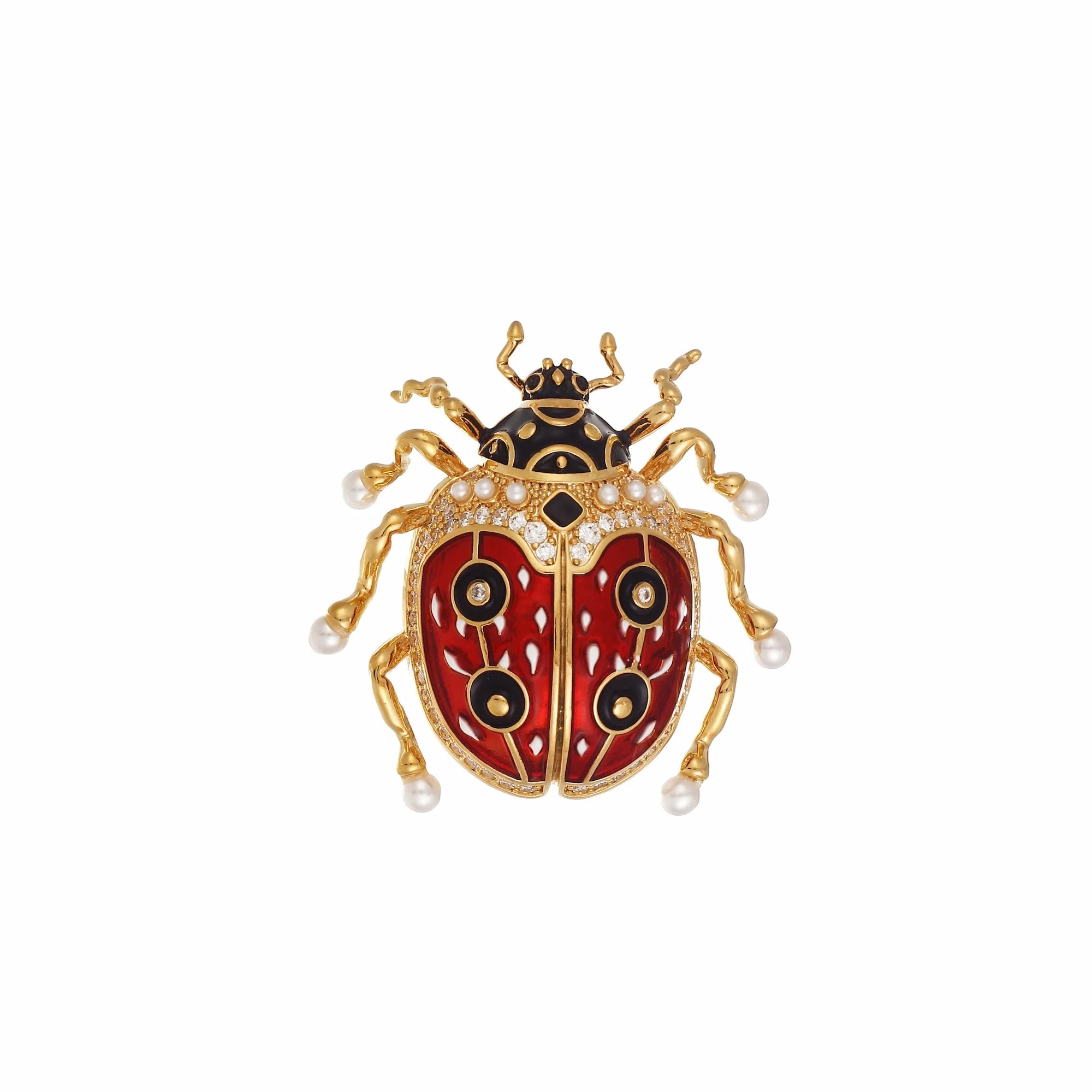 Fortuna Ladybug Brooch: The Garden Keeper of Luck