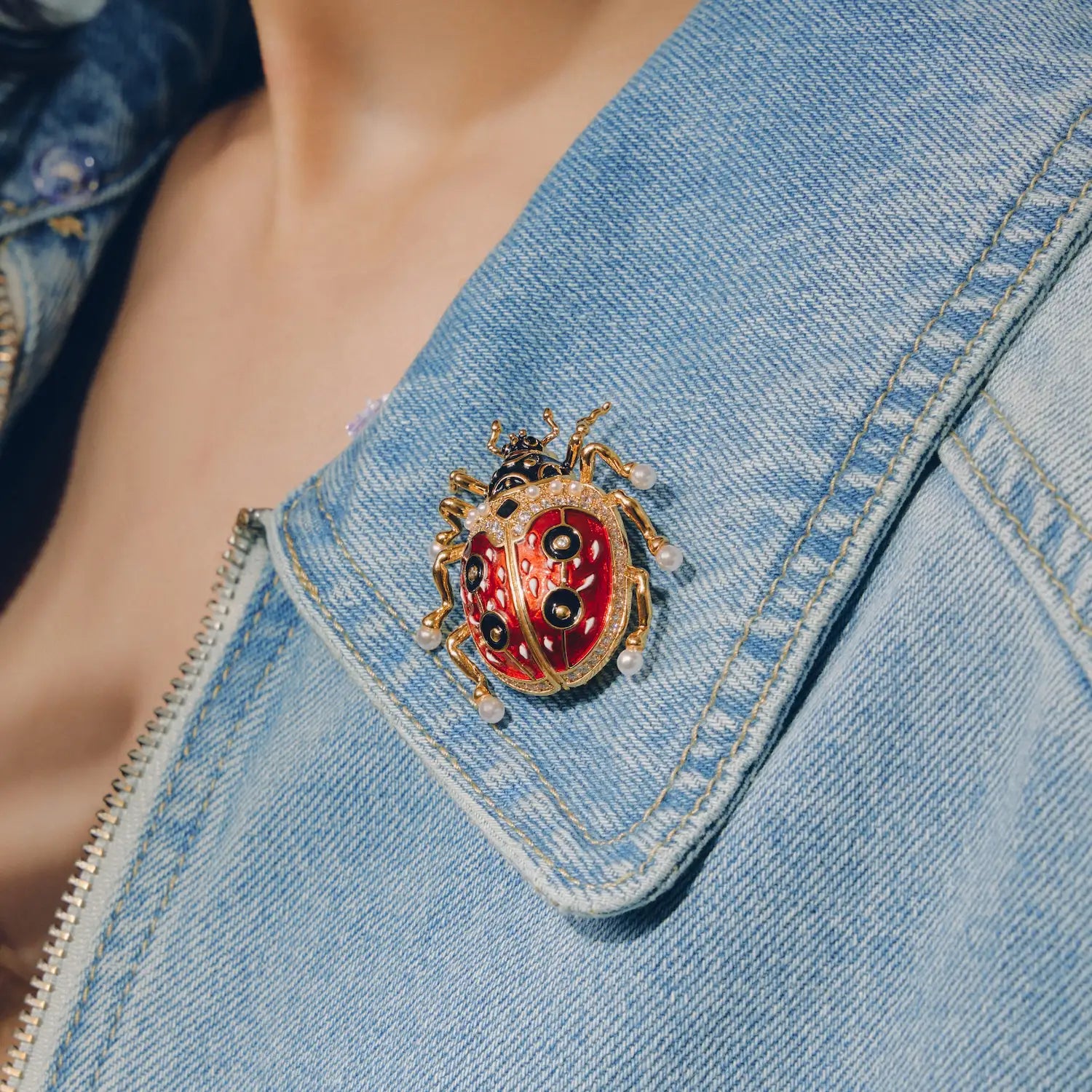 Fortuna Ladybug Brooch: The Garden Keeper of Luck