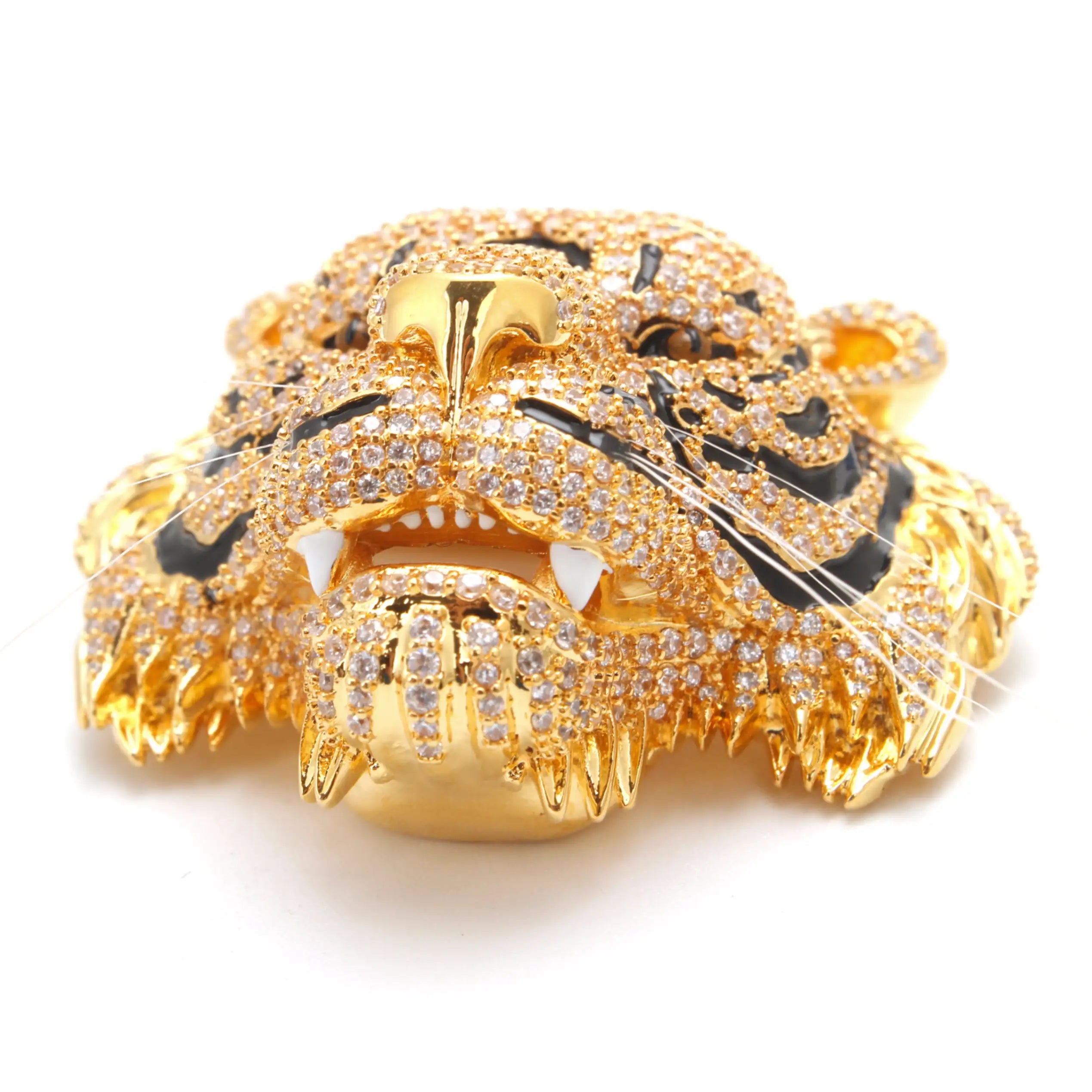 Imperium Tigra Brooch Regal Gold Tiger Crystal Brooch