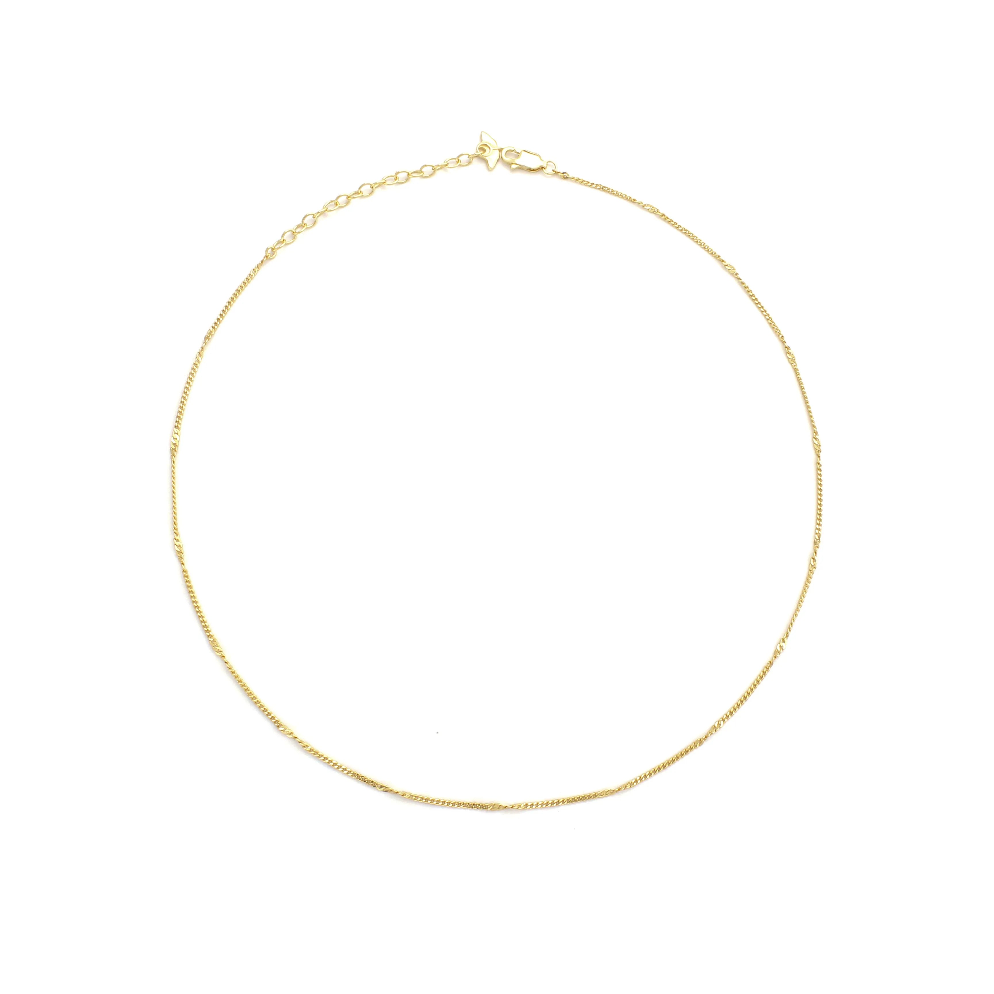 Lina Necklace Minimalist Gold Chain Choker