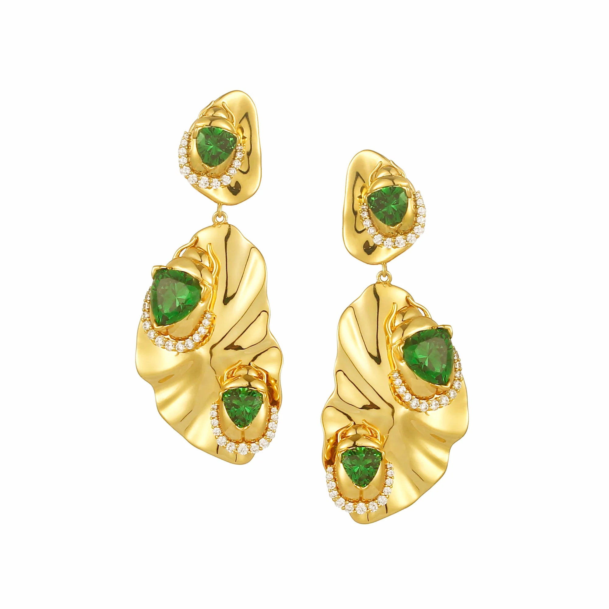 Lotus Scarab Earrings: The Quiet Feast of Summer