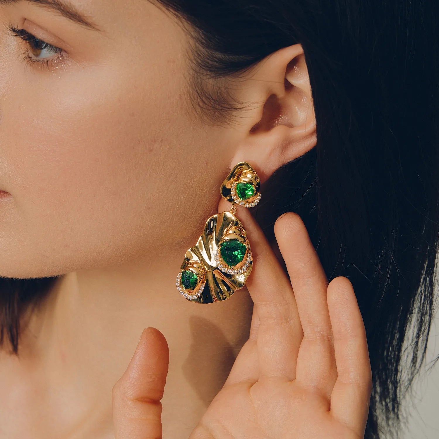 Lotus Scarab Earrings: The Quiet Feast of Summer