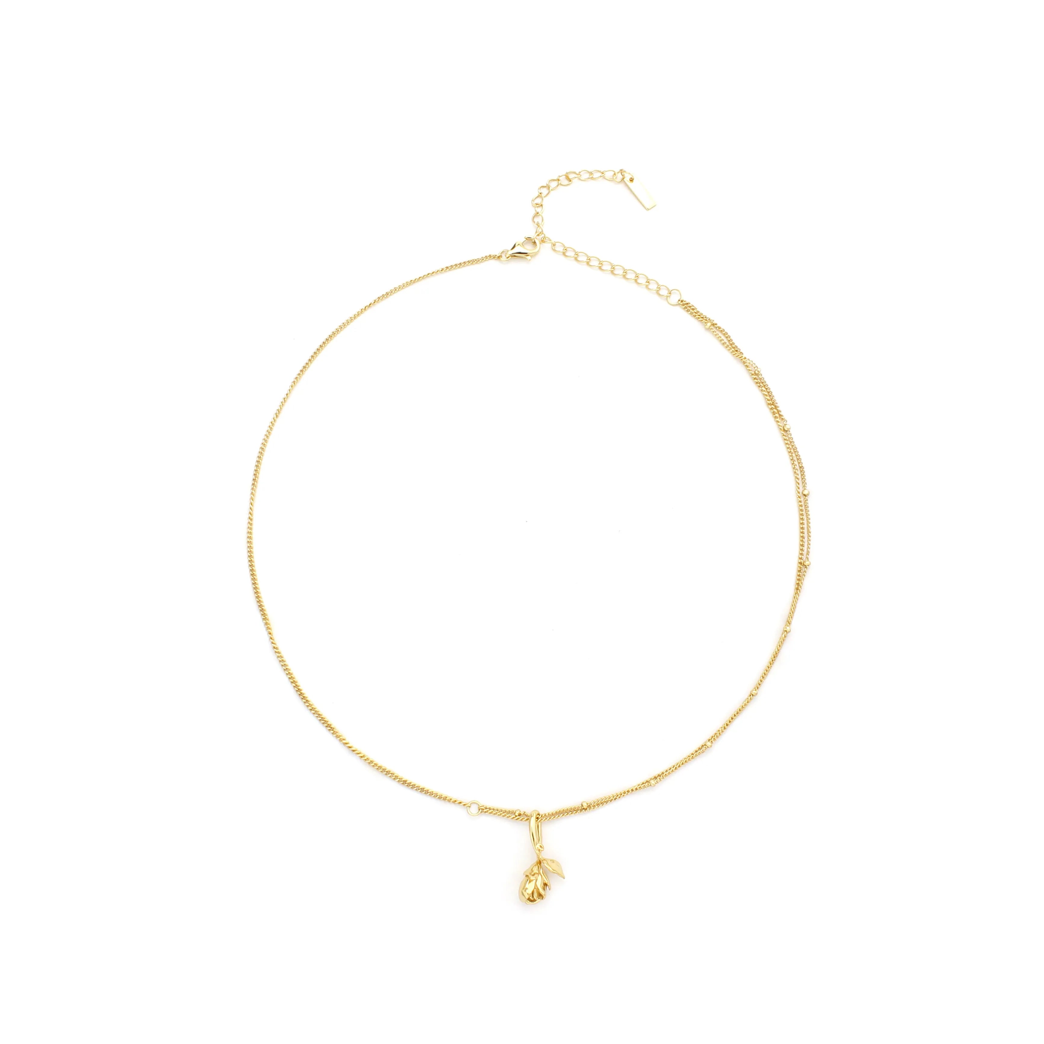 Rosa Necklace Gold Rose Pendant Necklace