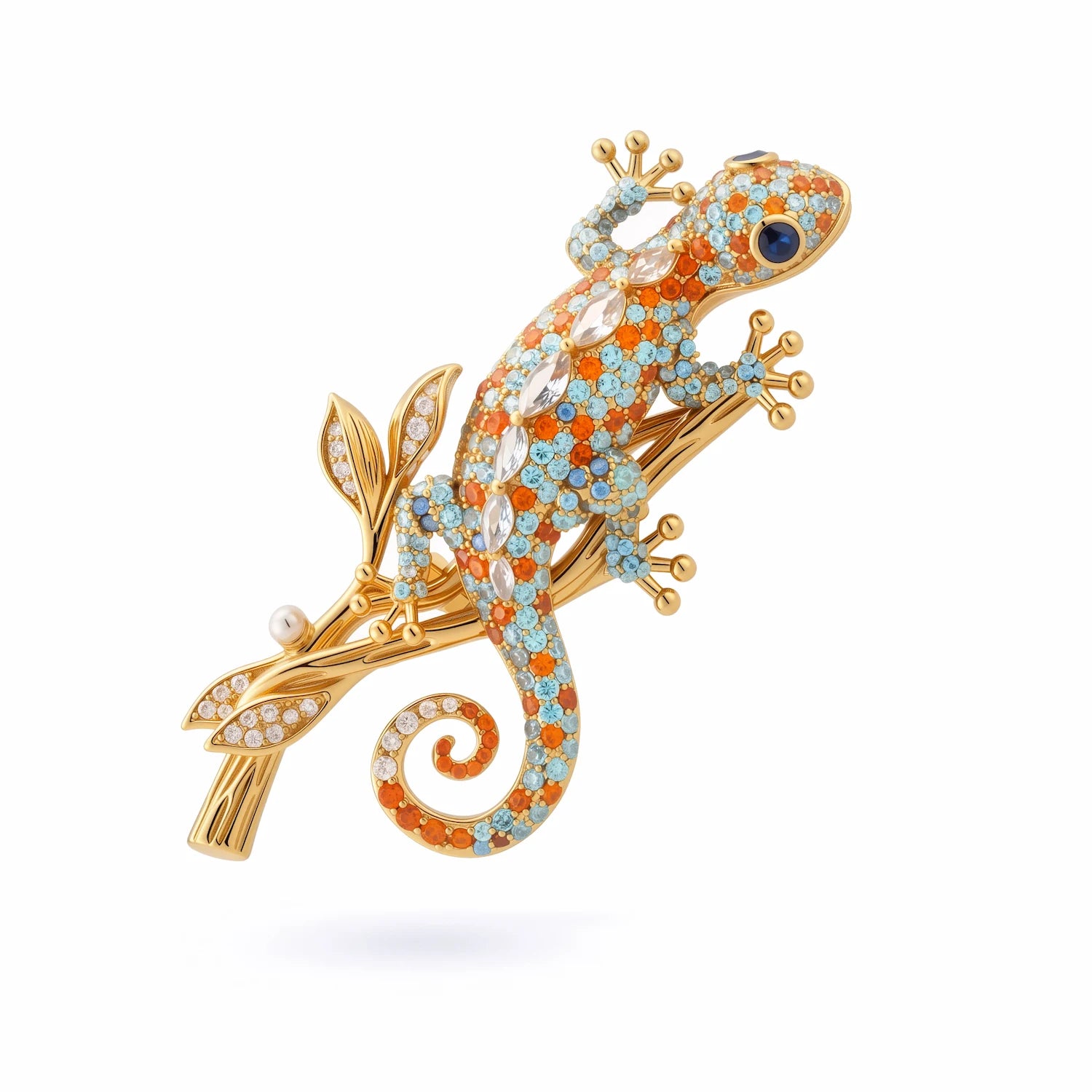 Tessera Gecko Brooch — The Art of Adaptation