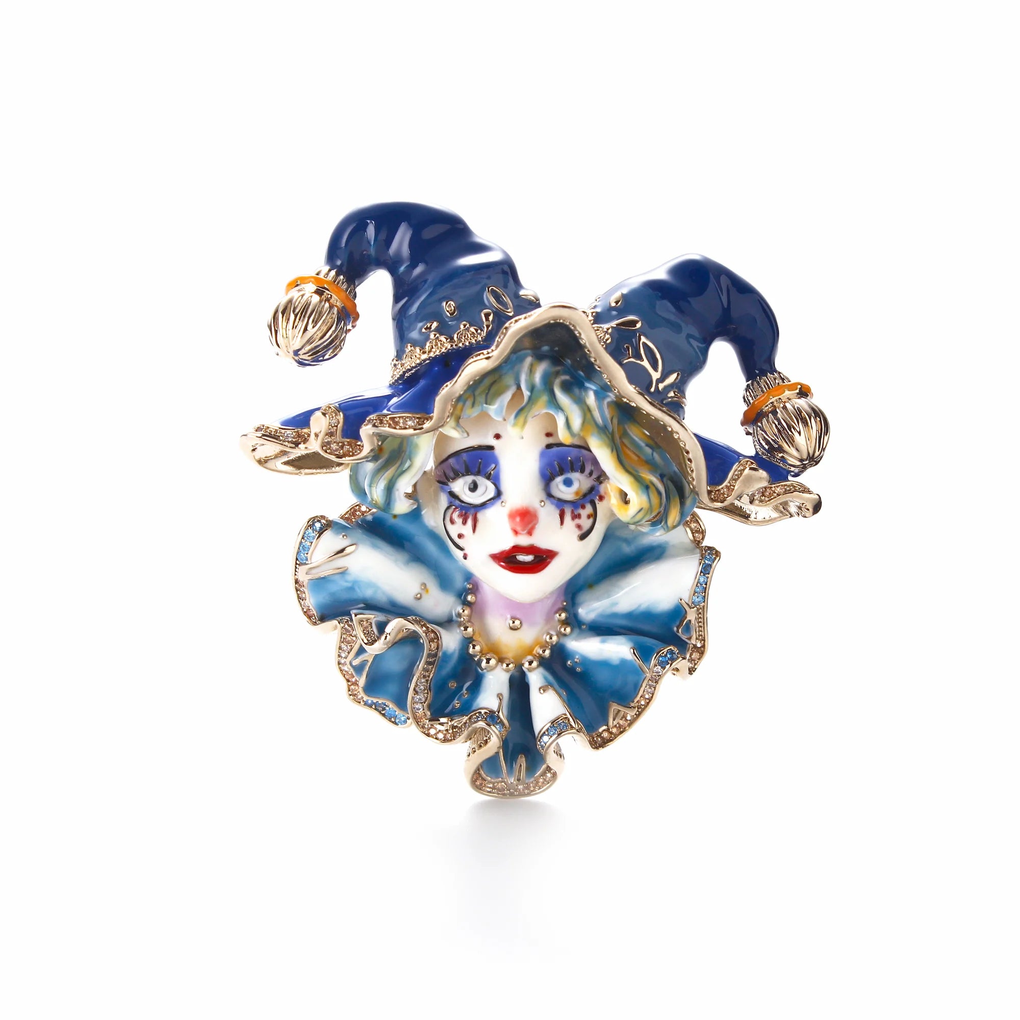 Theatrum Jester Brooch — The Smile of Chaos
