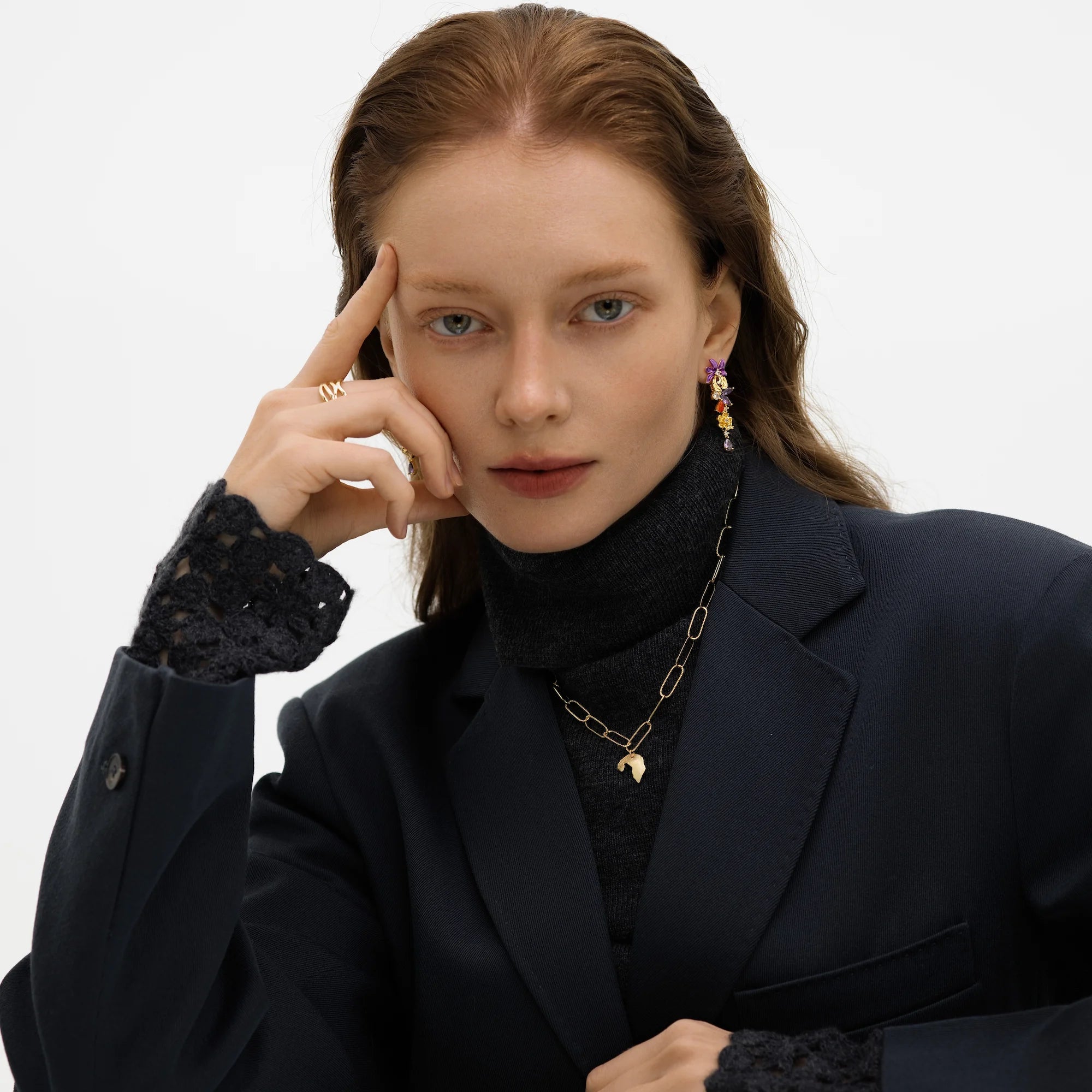 Wisteria Garden Drop Earrings — Petals in Motion